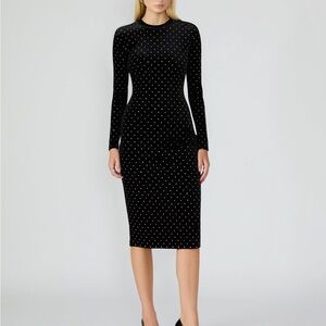 Steve Madden Black and White Long Sleeve Dress